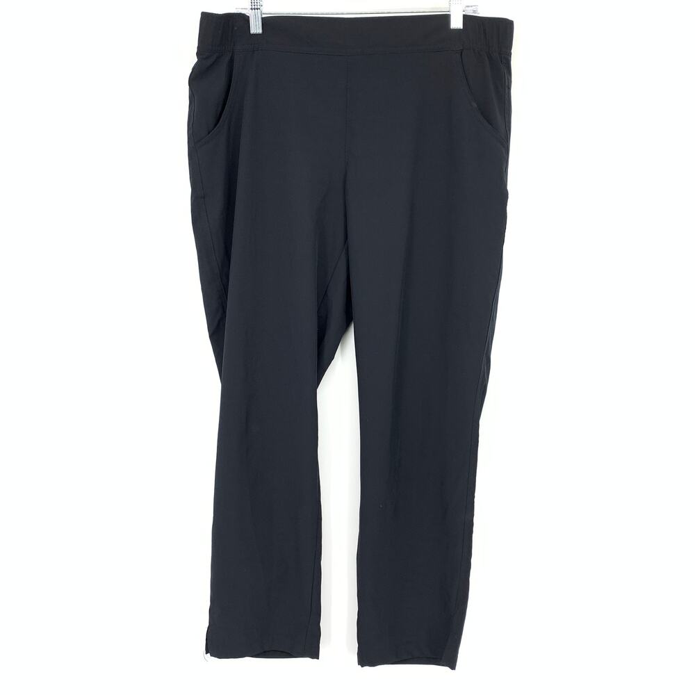 Eddie Bauer Women’s Black Pull On Pants Size Large Travel Casual
